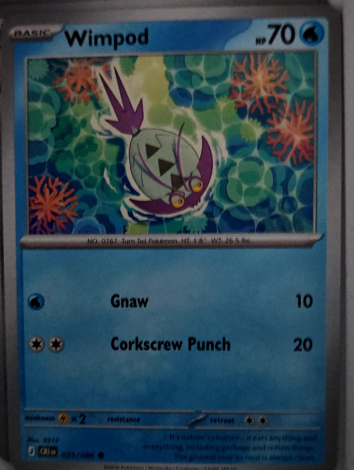 Wimpod - 025/086 - - CHAOS RISING - Pokemon - Common | AA64-4