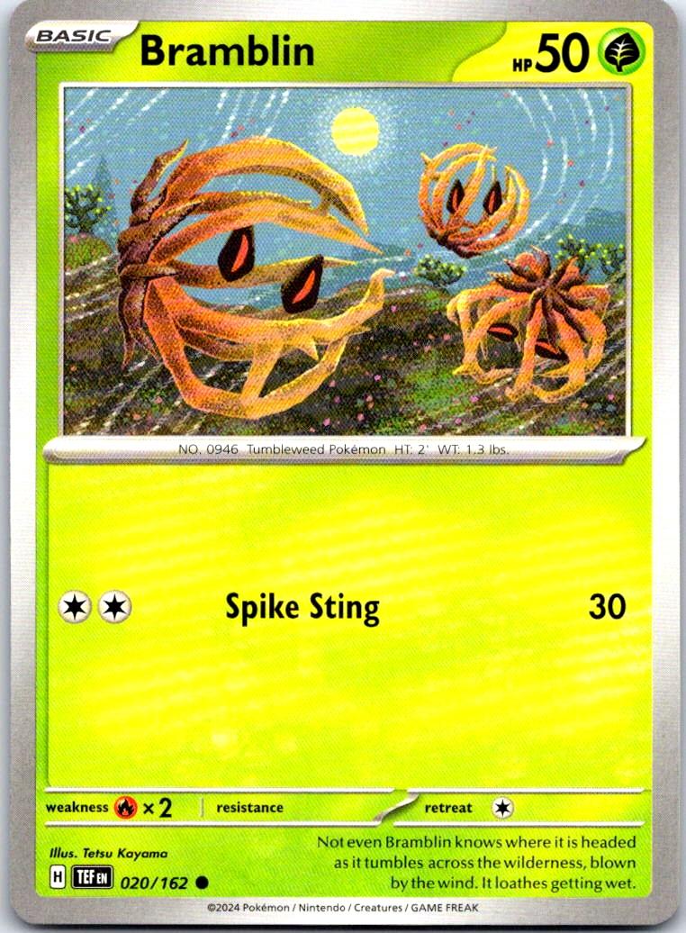 Bramblin - 020/162 - - TEMPORAL FORCES - Pokemon - Common | AB27-26