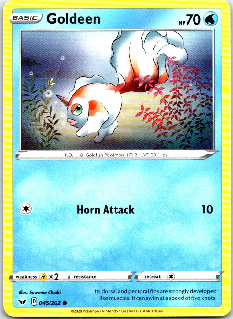 Goldeen - 045/202 - - SWORD & SHIELD - Pokemon - Common | AB77-17