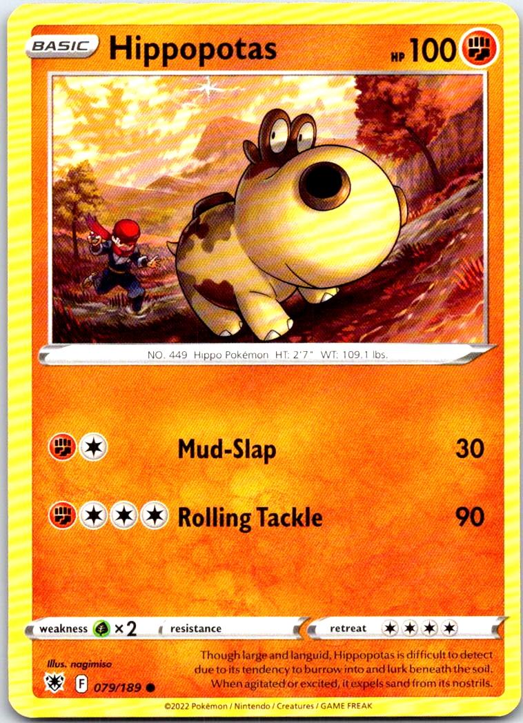 Hippopotas - 079/189 - - ASTRAL RADIANCE - Pokemon - Common | AB49-35