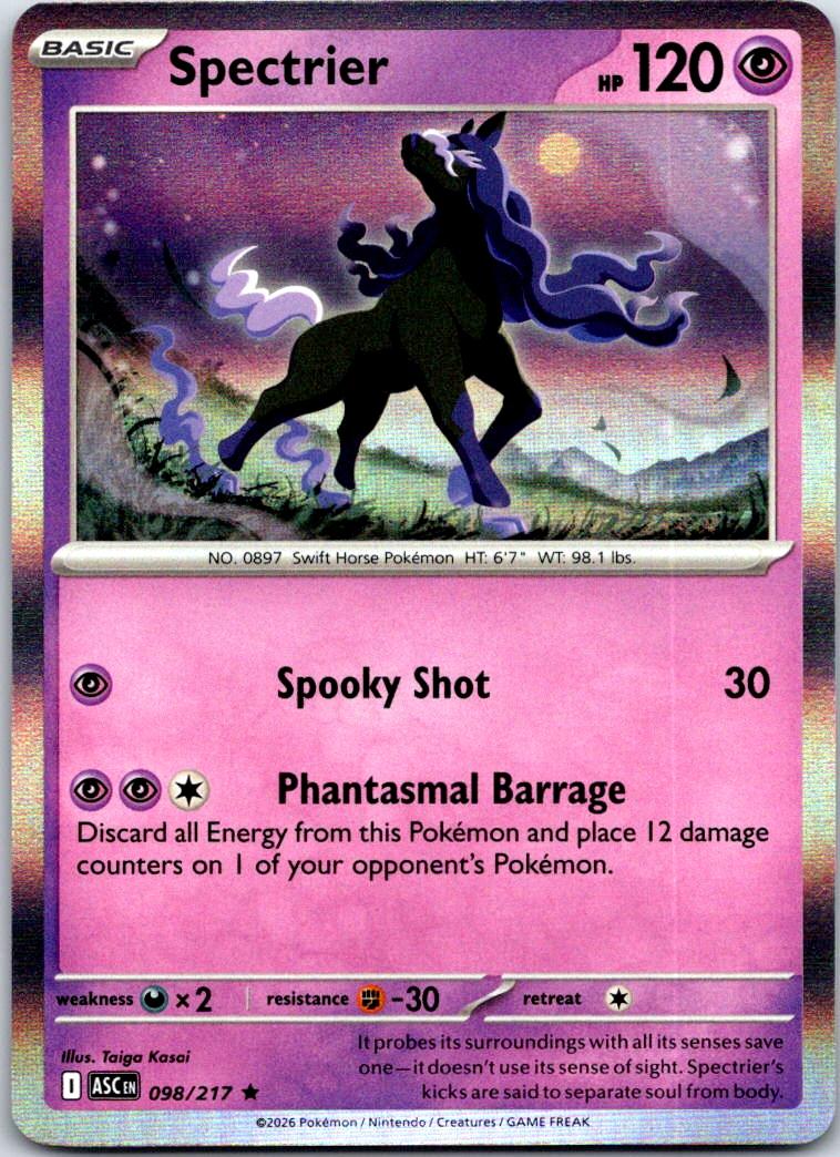 Spectrier - 098/217 - Holo - ASCENDED HEROES - Pokemon - Rare | AB08-22