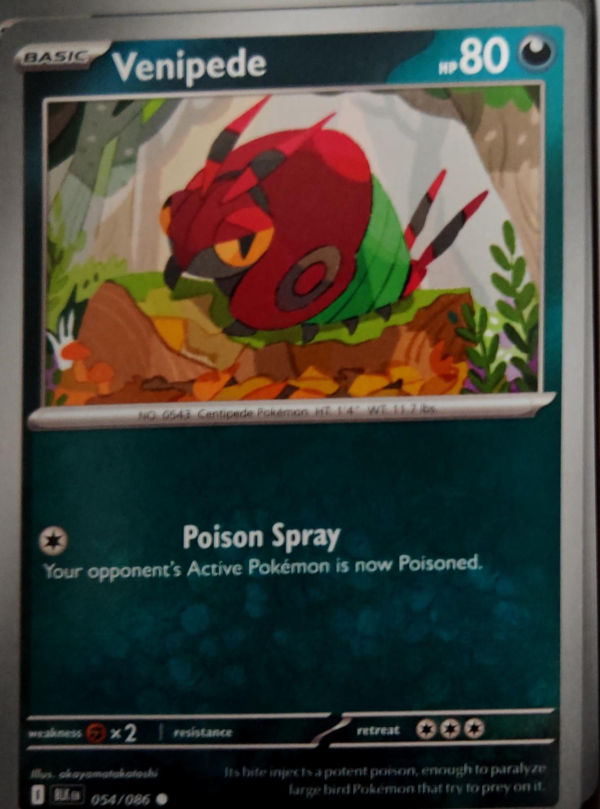 Venipede - 054/086 - - BLACK BOLT - Pokemon - Common | AA47-106