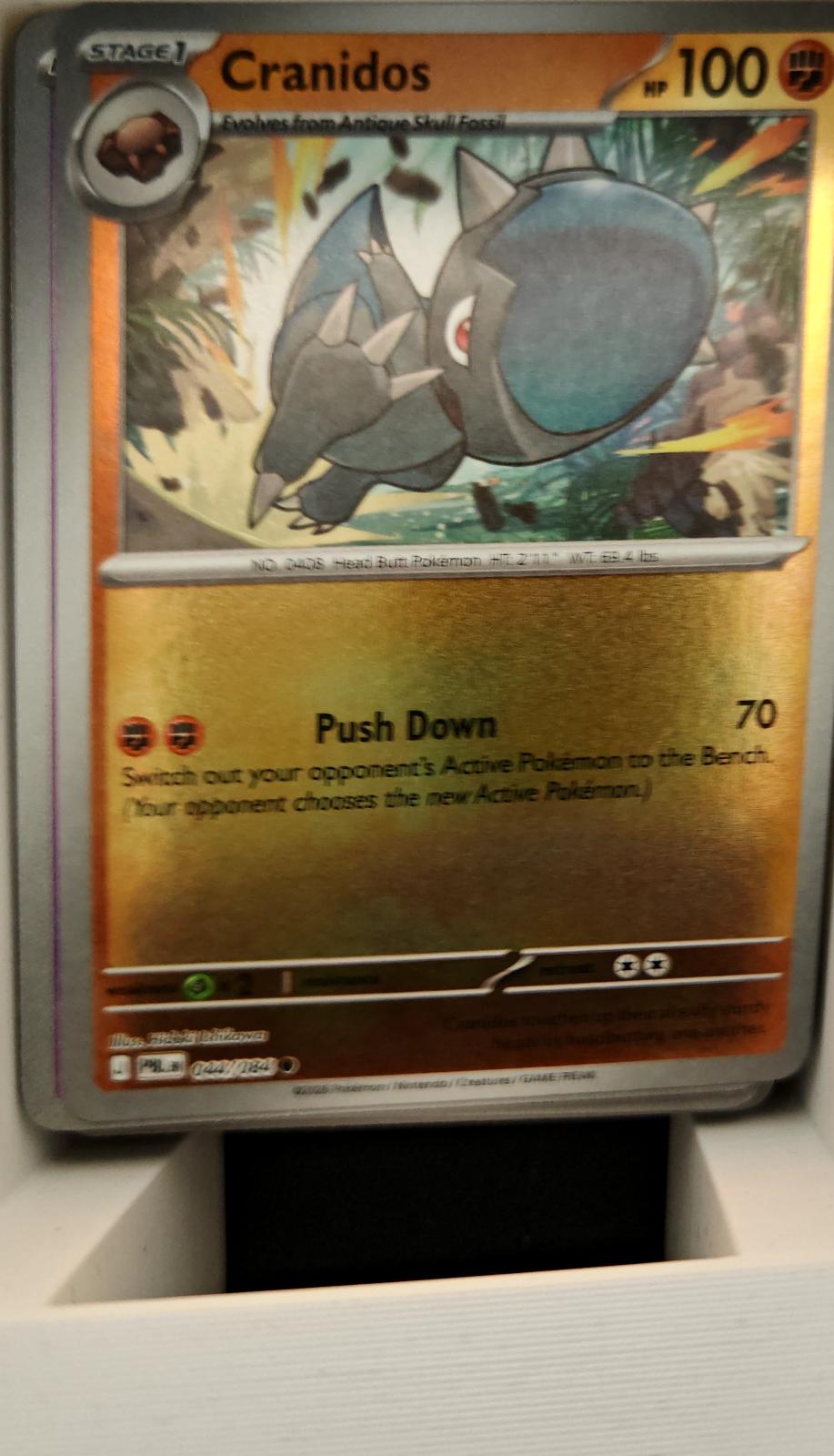 Cranidos - 044/084 - Reverse Holo - PITCH BLACK - Pokemon - Common | AA14-72