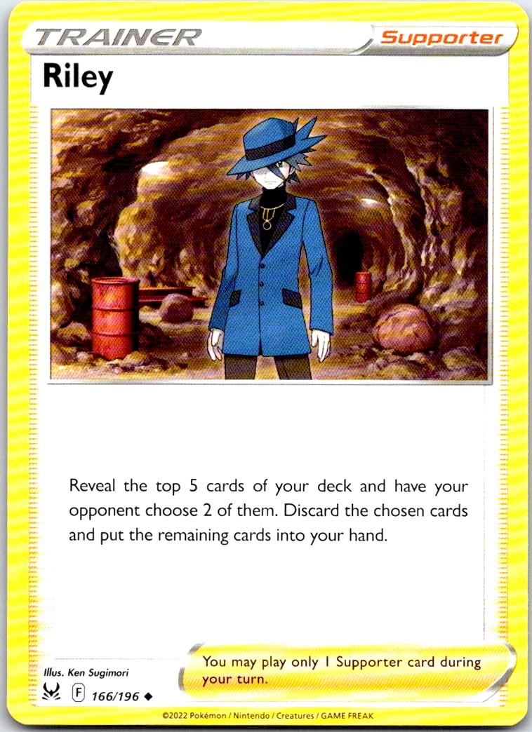 Riley - 166/196 - - LOST ORIGIN - Pokemon - Uncommon | AB25-43