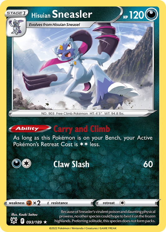 Hisuian Sneasler - 093/189 - Holo - ASTRAL RADIANCE - Pokemon - Rare | AA21-7