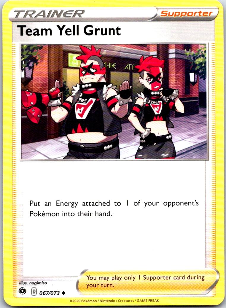 Team Yell Grunt - 067/073 - - CHAMPION'S PATH - Pokemon - Uncommon | AA118-19