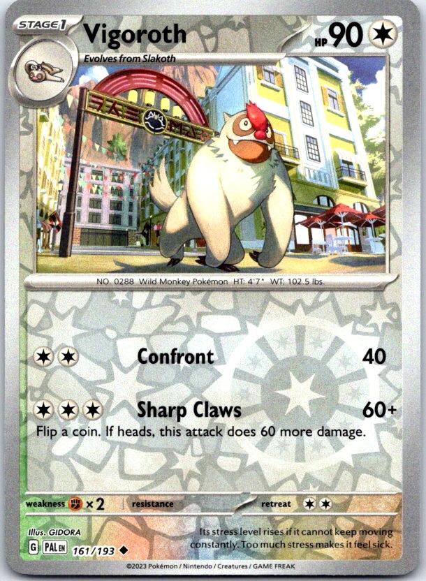 Vigoroth - 161/193 - Reverse Holo - PALDEA EVOLVED - Pokemon - | AC11-20