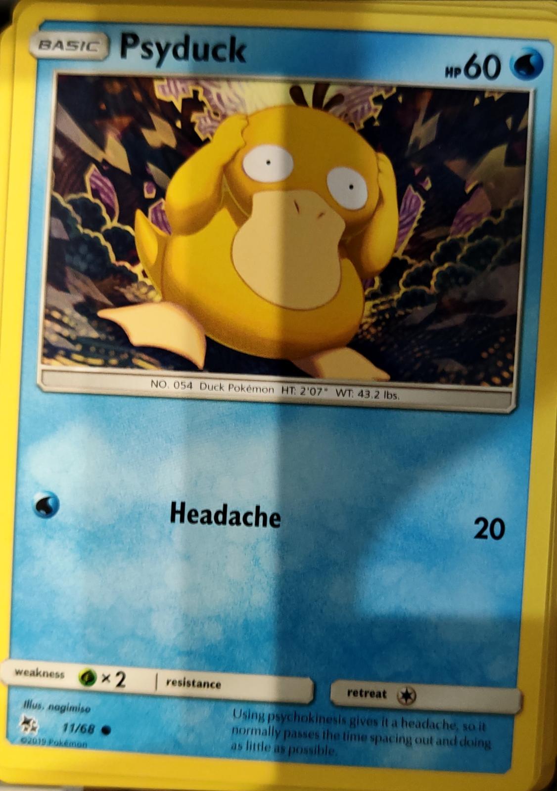 Psyduck - 11/68 - - HIDDEN FATES - Pokemon - Common | AA69-42