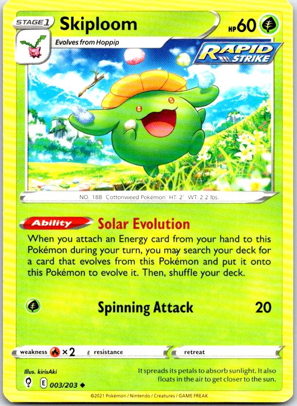Skiploom - 003/203 - - EVOLVING SKIES - Pokemon - Uncommon | AC17-44