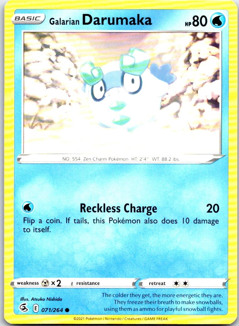 Galarian Darumaka - 071/264 - - FUSION STRIKE - Pokemon - Common | AB34-47
