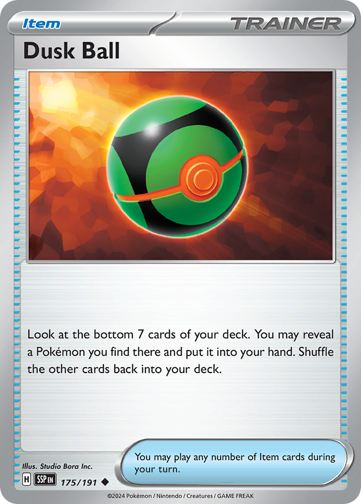 Dusk Ball - 175/191 - - SURGING SPARKS - Pokemon - Uncommon | AA20-93