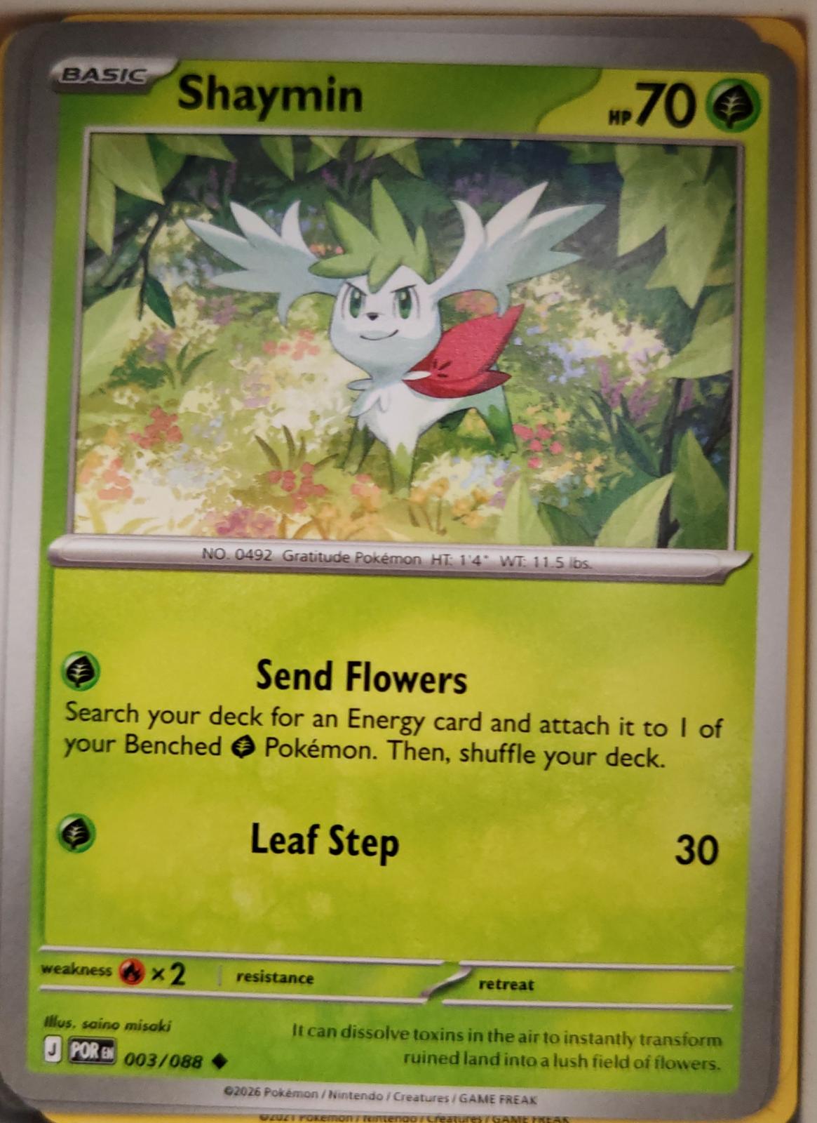 Shaymin - 003/088 - - PERFECT ORDER - Pokemon - Uncommon | AA03-27