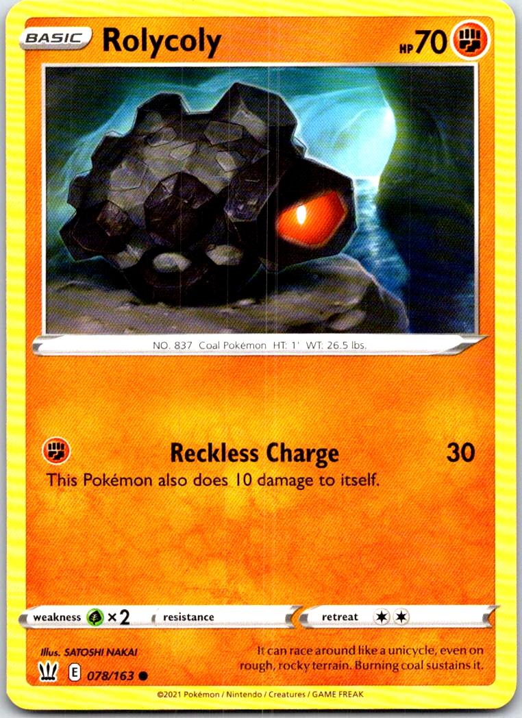 Rolycoly - 078/163 - - BATTLE STYLES - Pokemon - Common | AB96-47