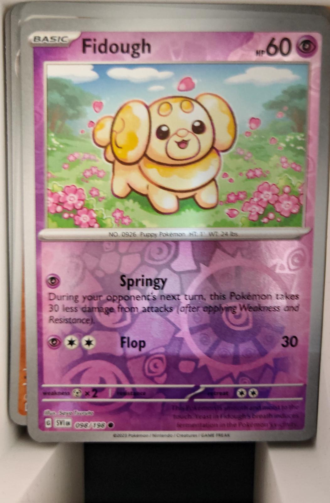 Fidough - 098/198 - Reverse Holo - SCARLET & VIOLET - Pokemon - Common | AA18-79