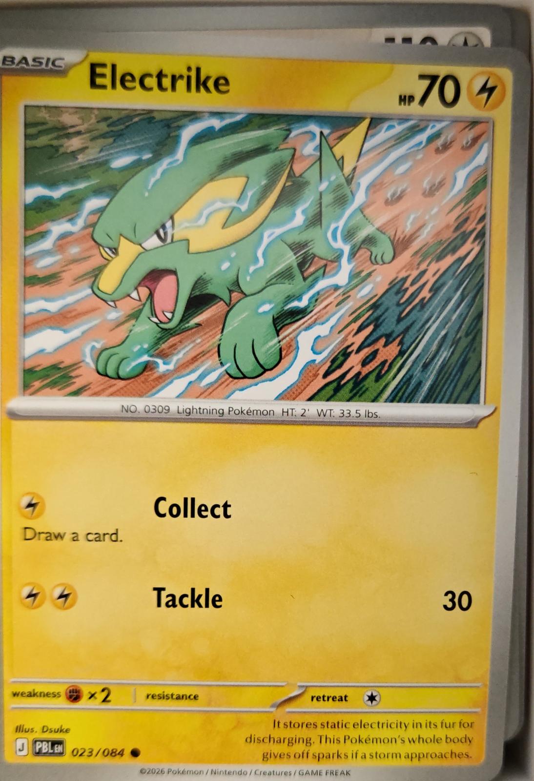 Electrike - 023/084 - - PITCH BLACK - Pokemon - Common | AA16-61