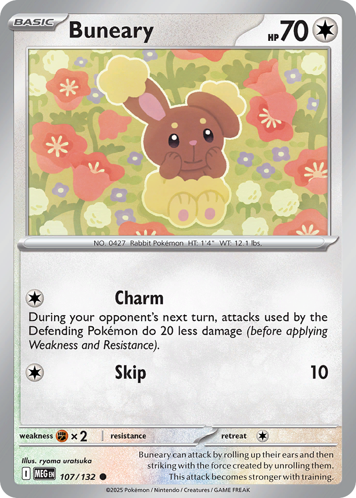 Buneary - 107/132 - - MEGA EVOLUTION - Pokemon - Common | AA57-43