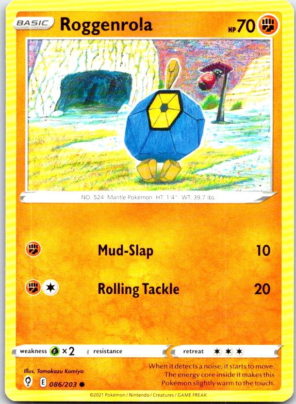 Roggenrola - 086/203 - - EVOLVING SKIES - Pokemon - Common | AC02-31