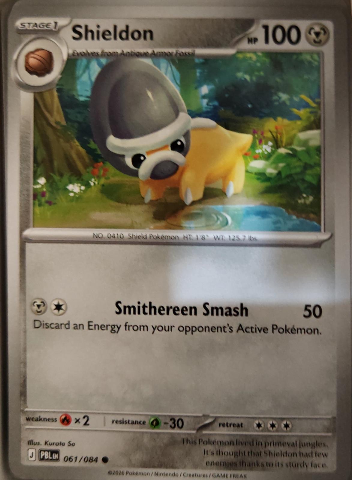 Shieldon - 061/084 - - PITCH BLACK - Pokemon - Common | AA18-27