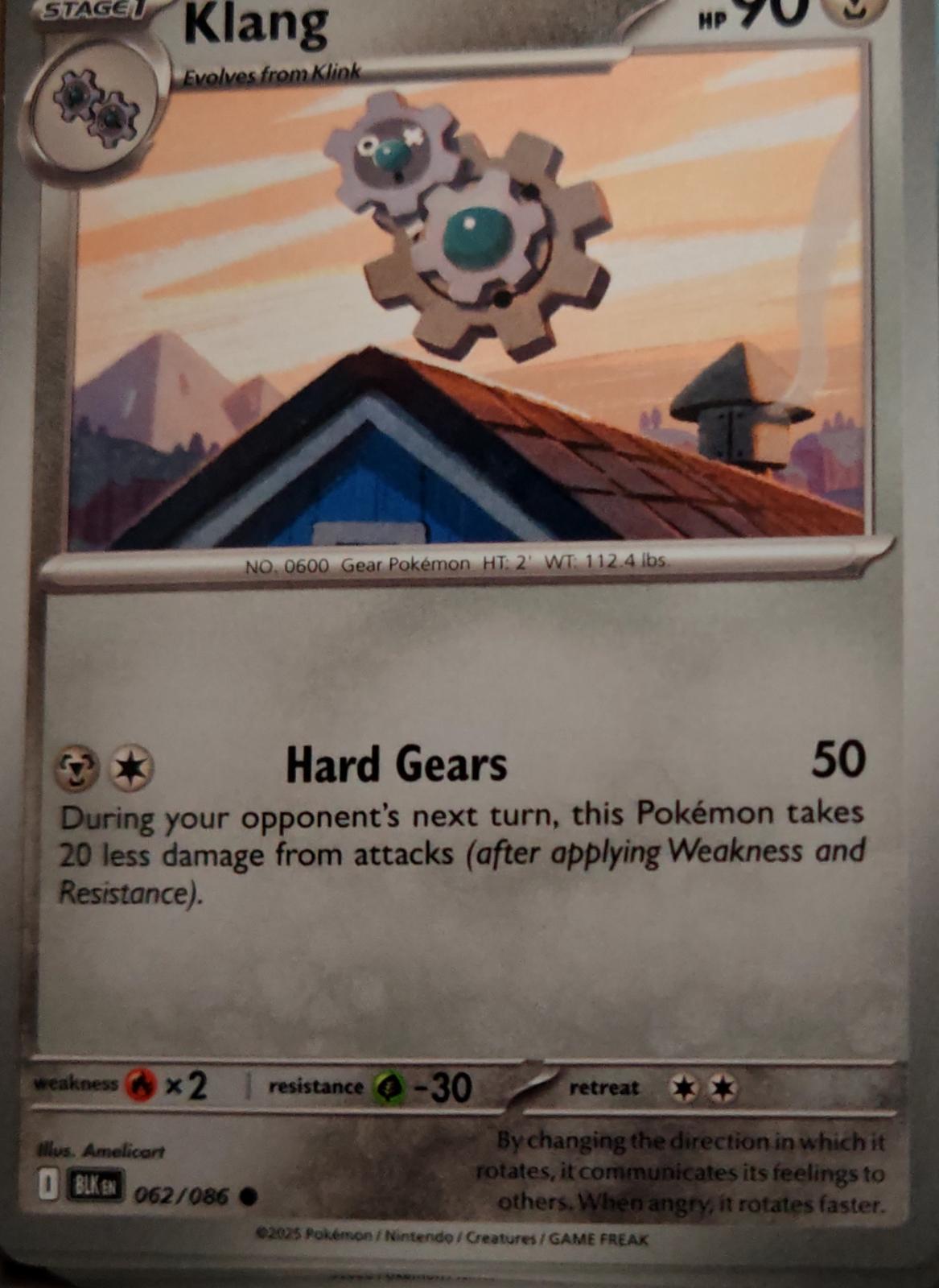 Klang - 062/086 - - BLACK BOLT - Pokemon - Common | AA47-54