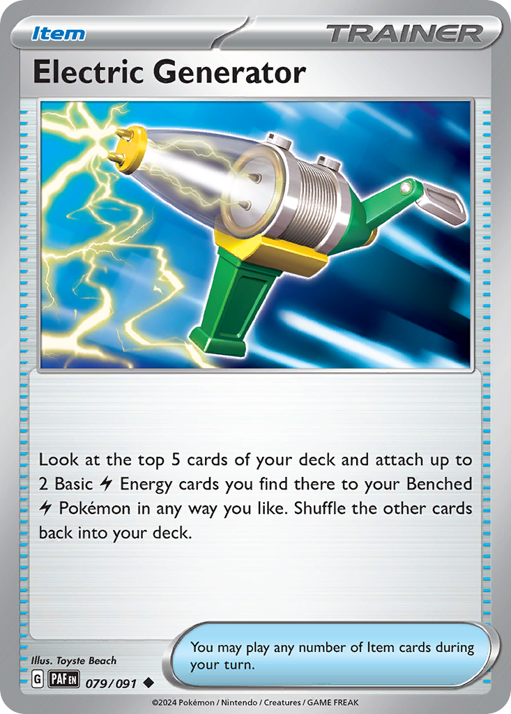 Electric Generator - 079/091 - - PALDEAN FATES - Pokemon - Uncommon | AA44-76