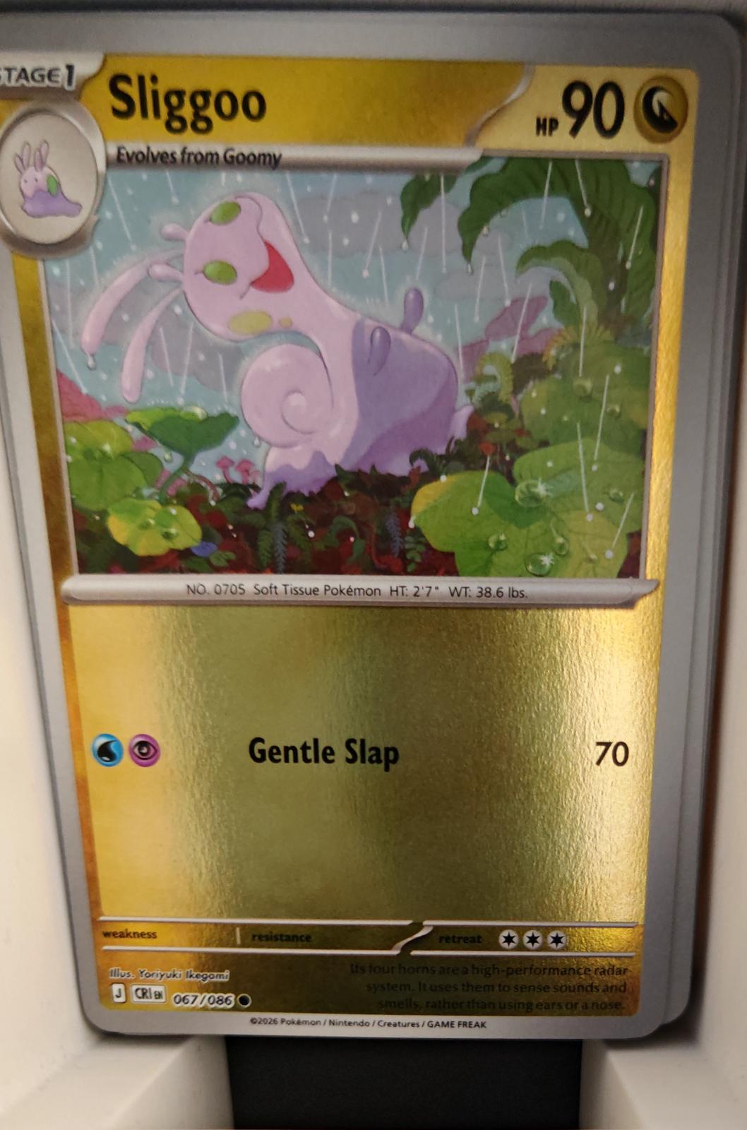 Sliggoo - 067/086 - Reverse Holo - CHAOS RISING - Pokemon - Common | AA31-62