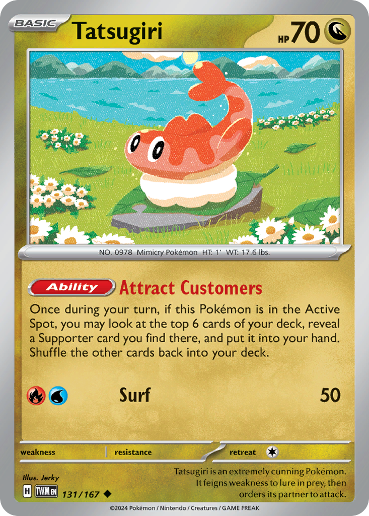 Tatsugiri - 131/167 - - TWILIGHT MASQUERADE - Pokemon - Uncommon | AA76-8