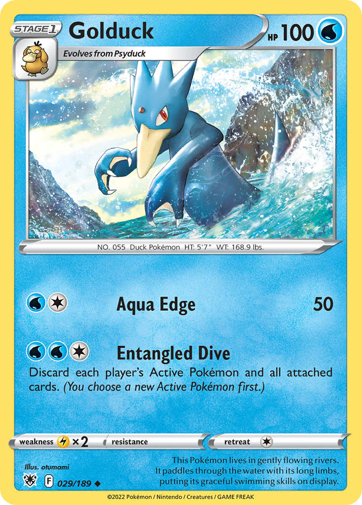 Golduck - 029/189 - - ASTRAL RADIANCE - Pokemon - Uncommon | AA73-21