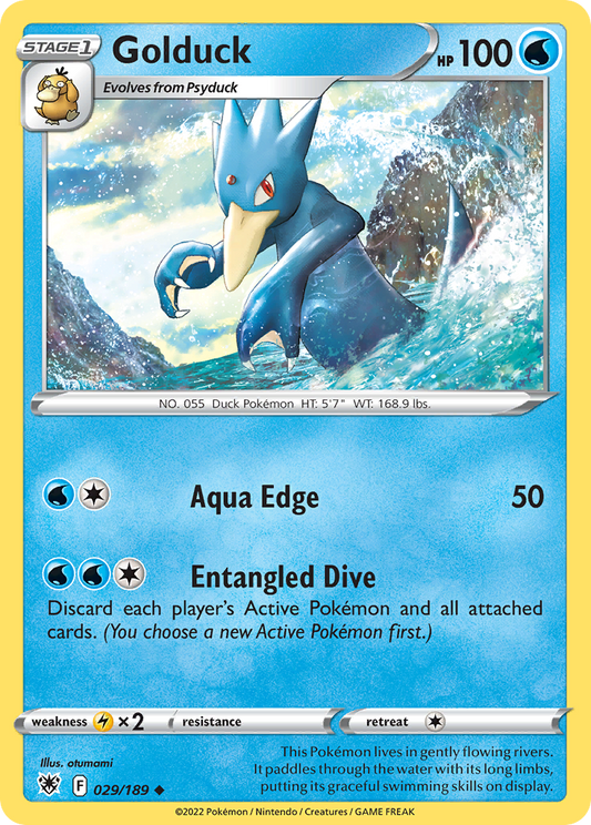 Golduck - 029/189 - - ASTRAL RADIANCE - Pokemon - Uncommon | AA73-21