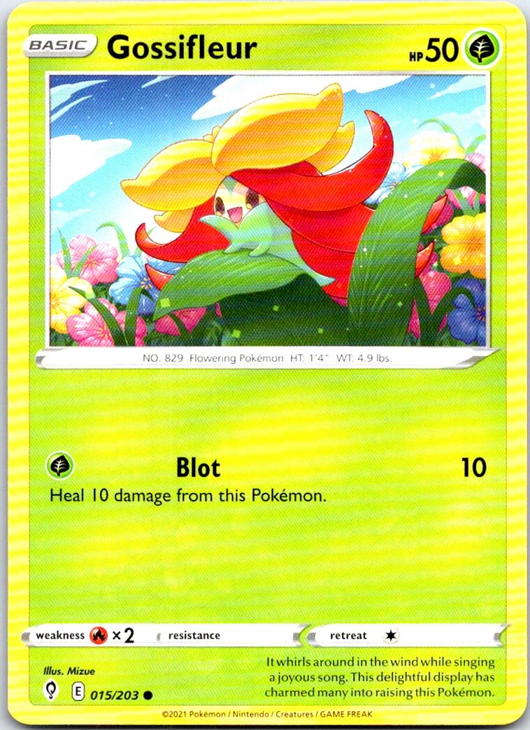Gossifleur - 015/203 - - EVOLVING SKIES - Pokemon - Common | AB44-26