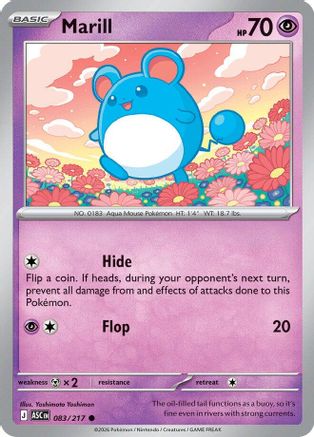 Marill - 083/217 - - ASCENDED HEROES - Pokemon - Common | AA10-40