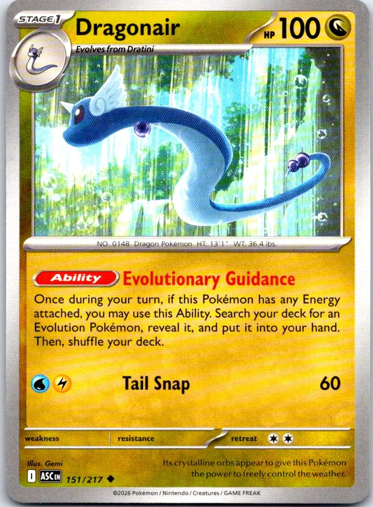 Dragonair - 151/217 - - ASCENDED HEROES - Pokemon - Uncommon | AB26-20