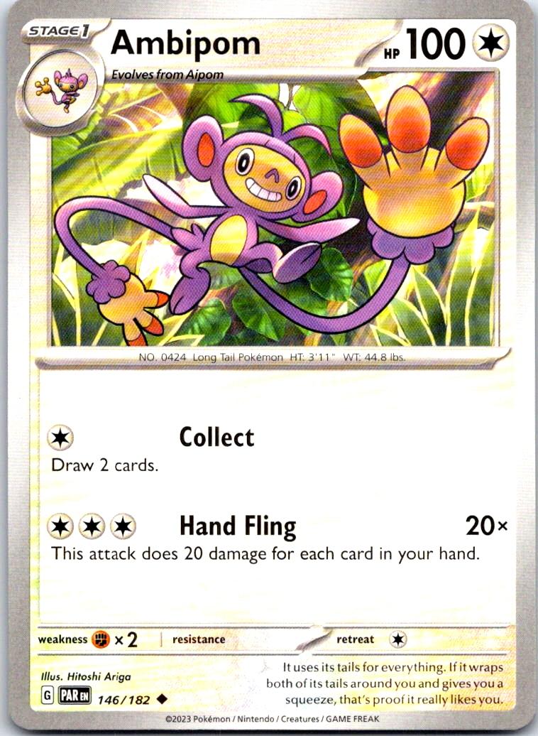 Ambipom - 146/182 - - PARADOX RIFT - Pokemon - Uncommon | AB24-22