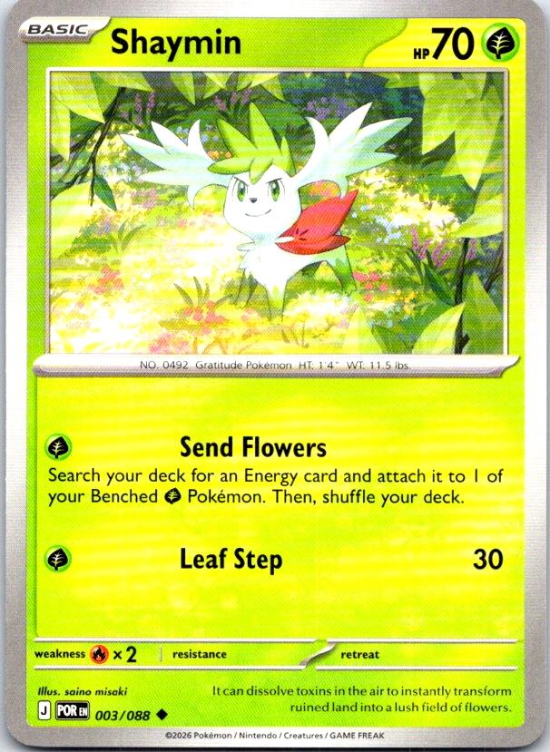 Shaymin - 003/088 - - PERFECT ORDER - Pokemon - Uncommon | AC05-14