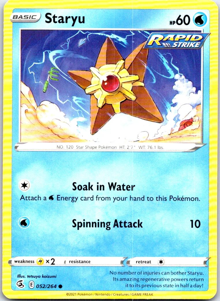 Staryu - 052/264 - - FUSION STRIKE - Pokemon - Common | AB60-14