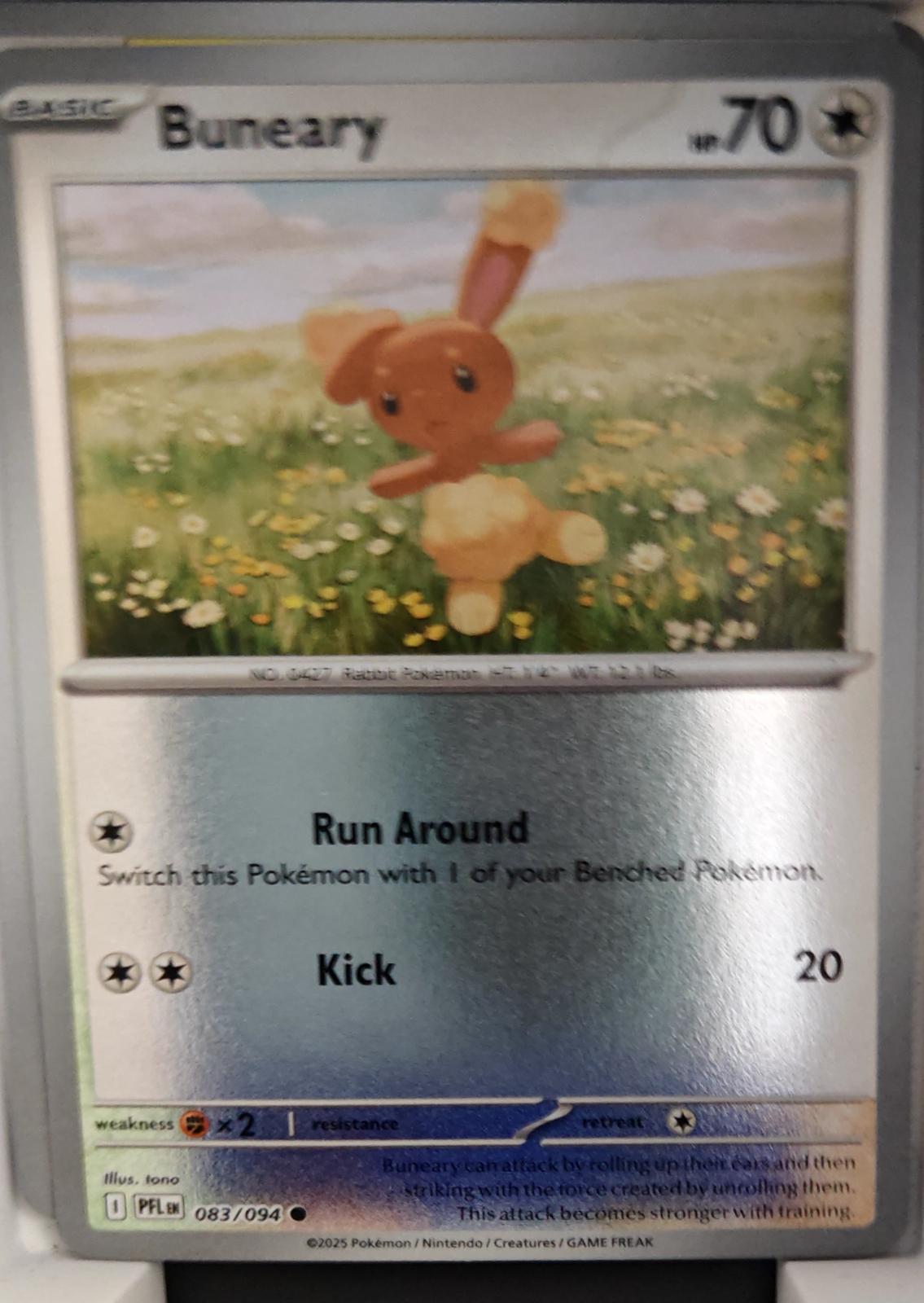 Buneary - 083/094 - Reverse Holo - PHANTASMAL FLAMES - Pokemon - Common | AA31-4