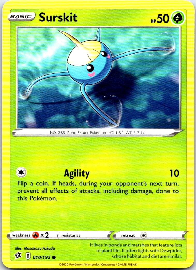 Surskit - 010/192 - - REBEL CLASH - Pokemon - Common | AB75-28