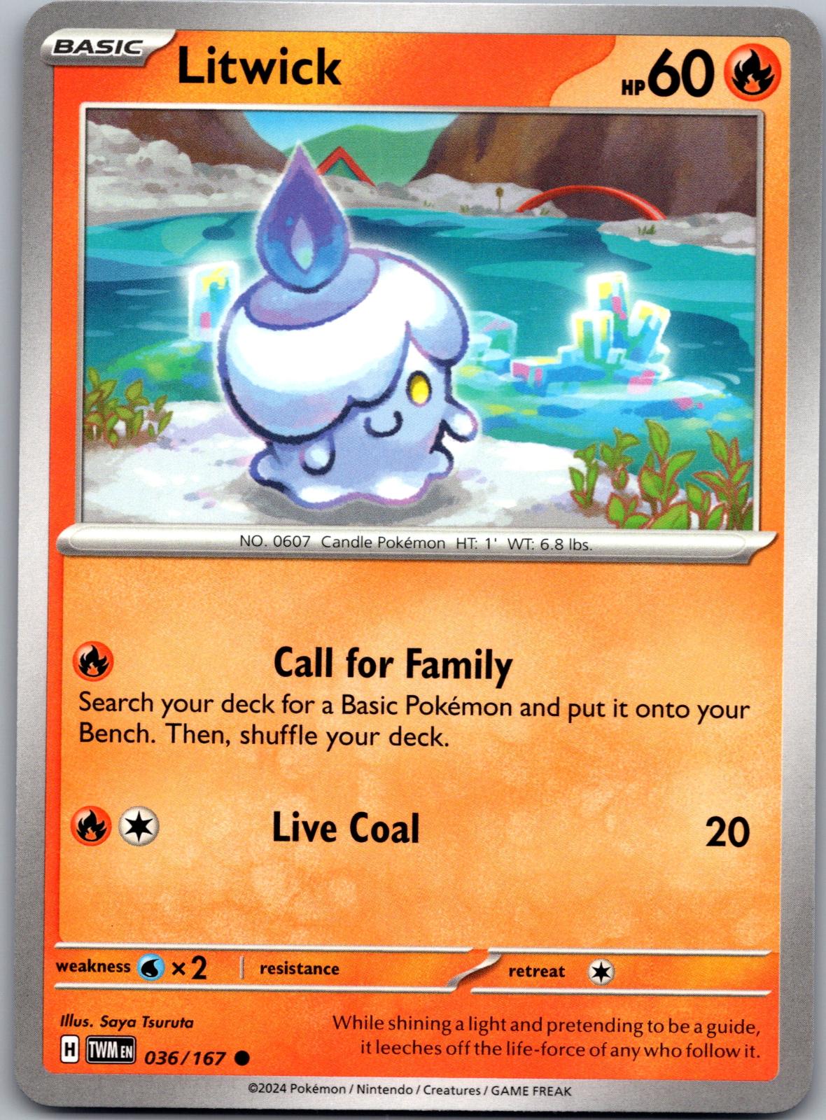 Litwick - 036/167 - - TWILIGHT MASQUERADE - Pokemon - Common | AA87-48