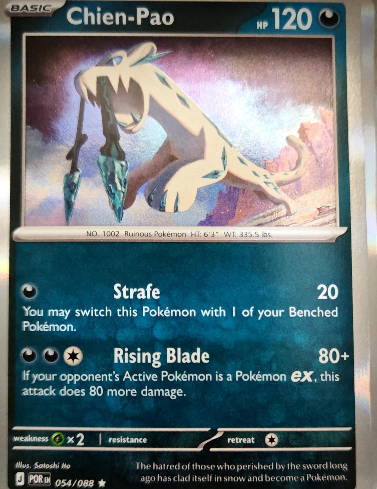 Chien-Pao - 054/088 - Holo - PERFECT ORDER - Pokemon - Rare | AA06-62