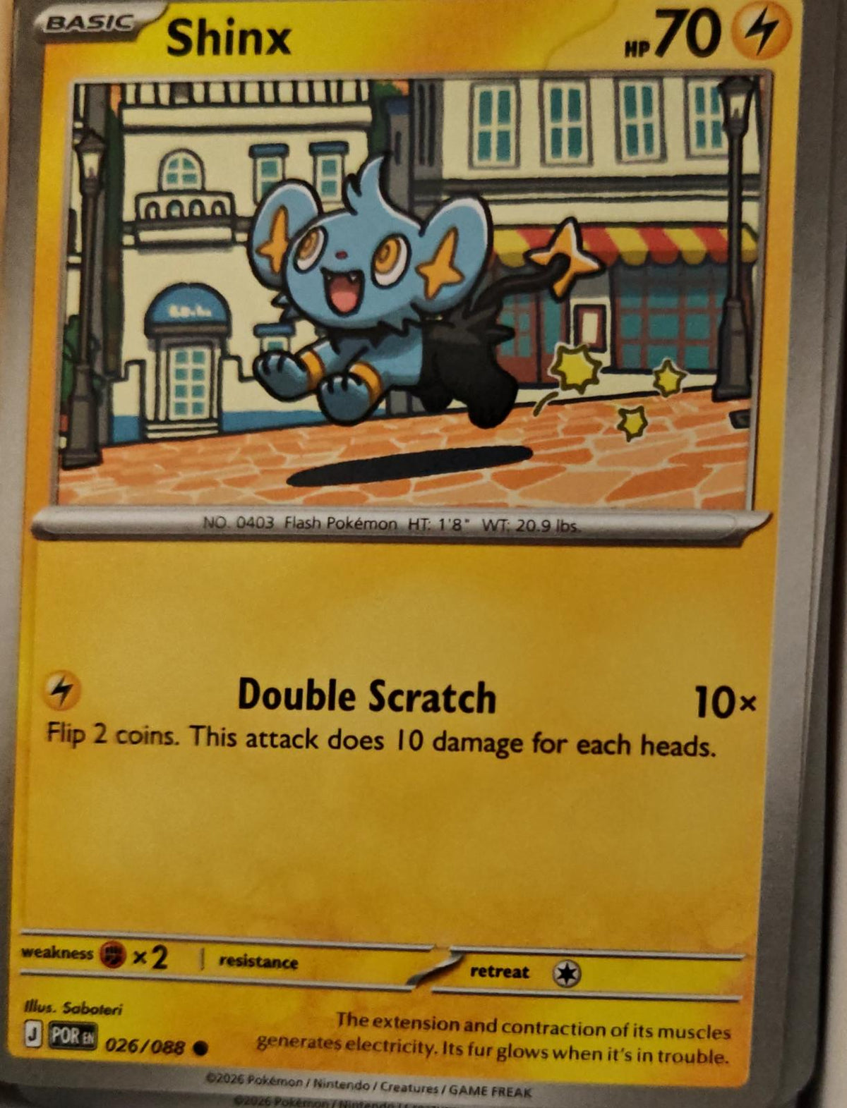 Shinx - 026/088 - - PERFECT ORDER - Pokemon - Common | AA01-41