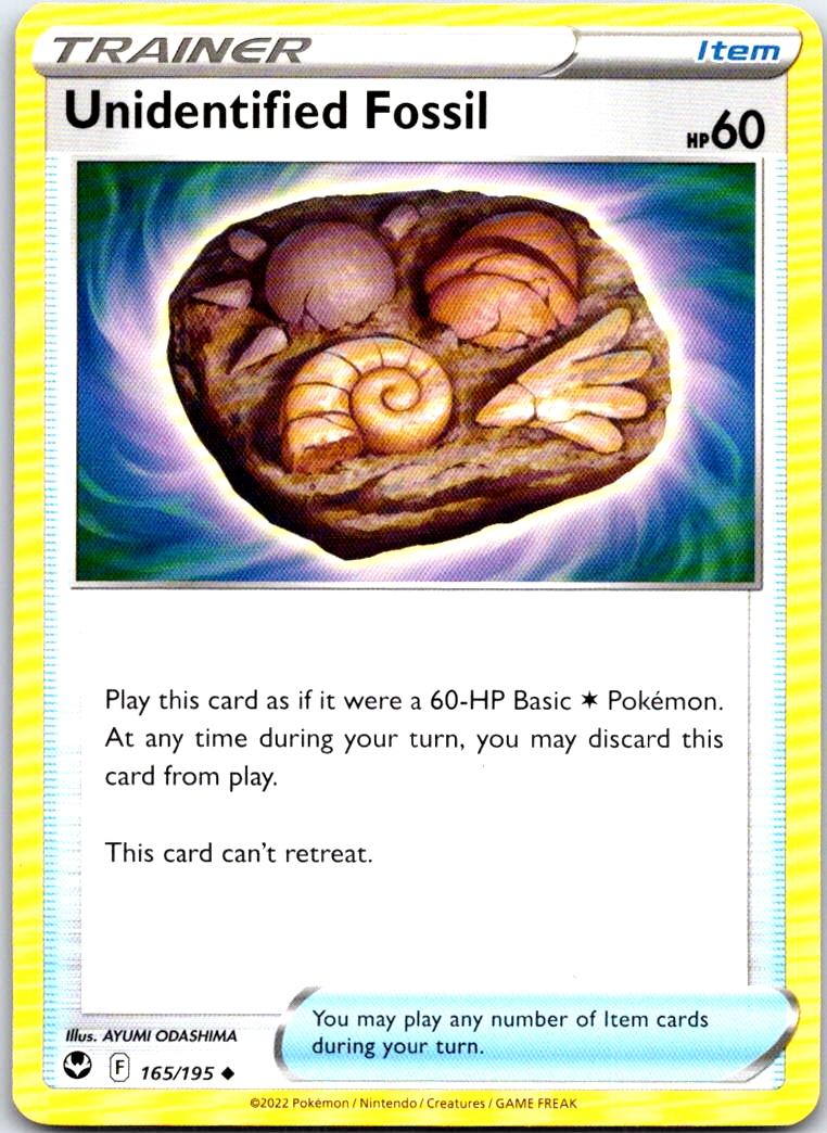 Unidentified Fossil - 165/195 - - SILVER TEMPEST - Pokemon - Uncommon | AB30-5