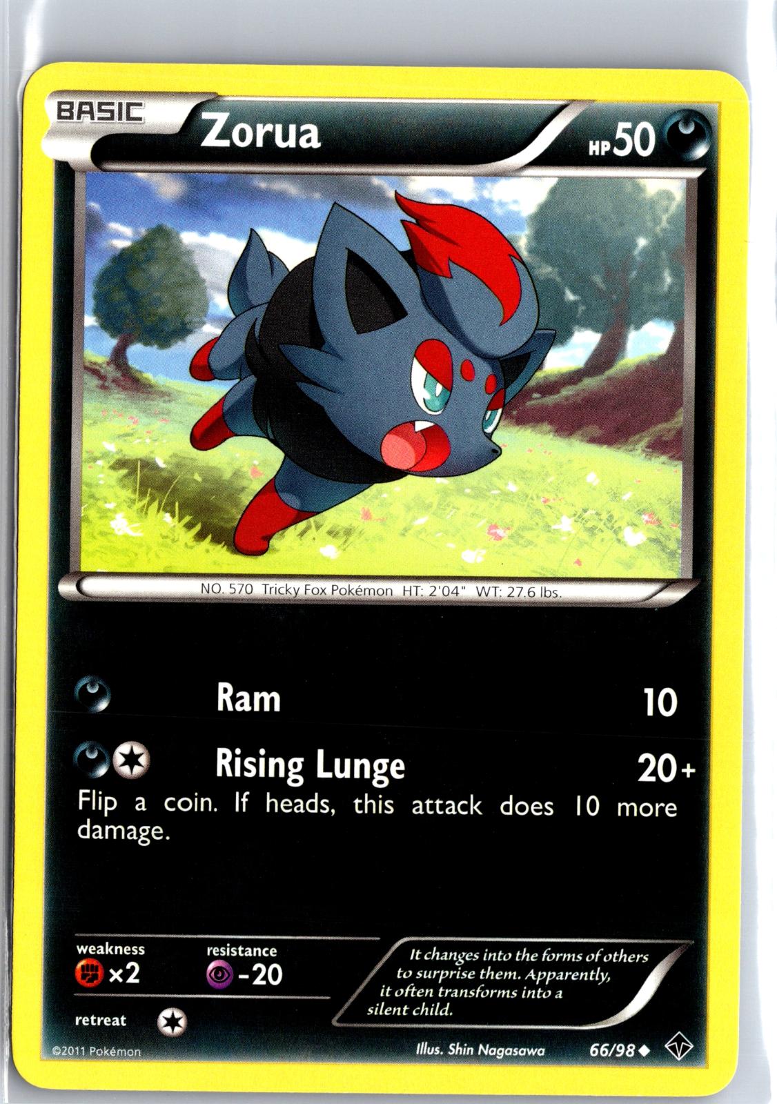 Zorua - 66/98 - - EMERGING POWERS - Pokemon - Uncommon | AA129-55