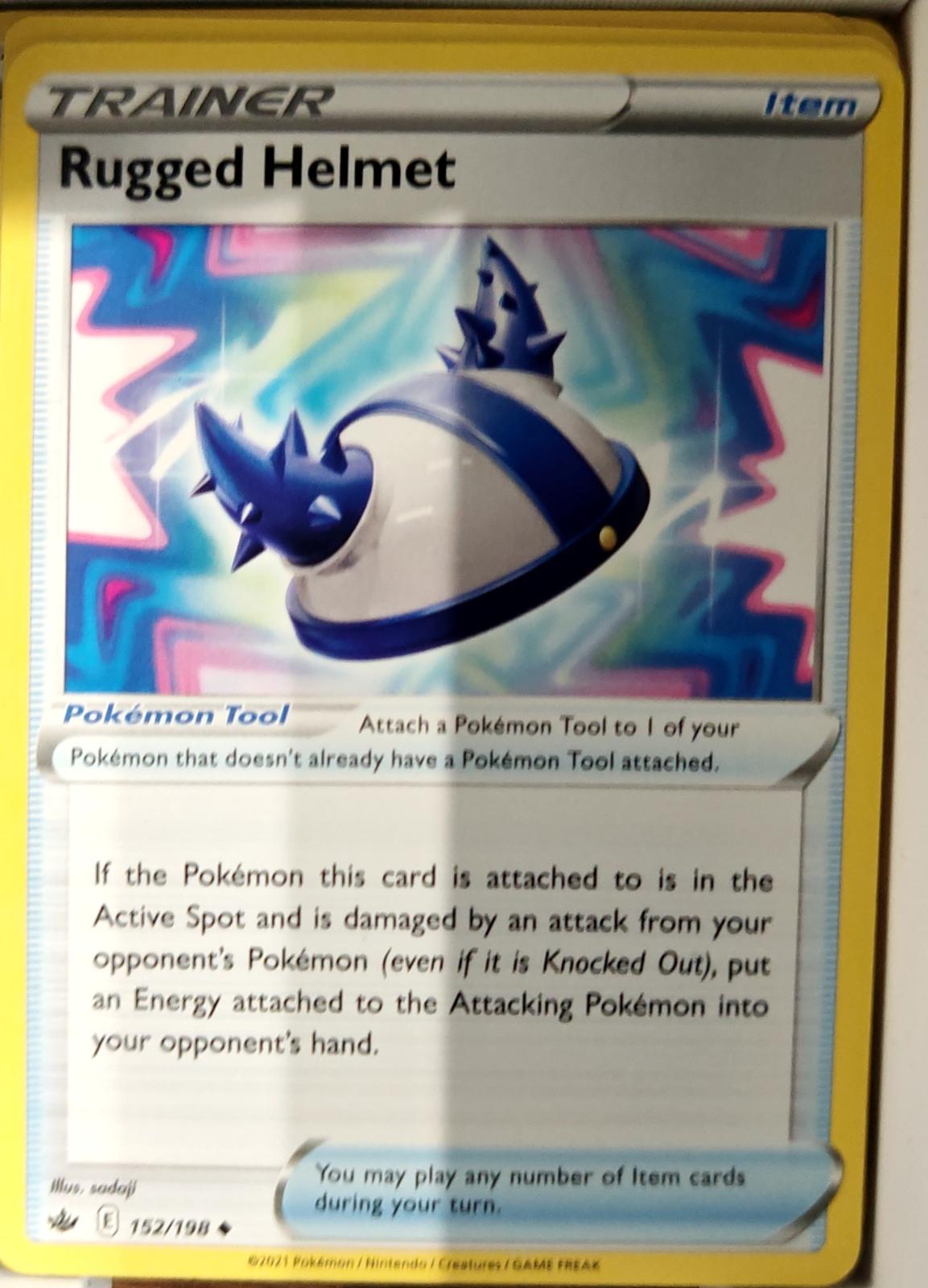Rugged Helmet - 152/198 - - CHILLING REIGN - Pokemon - Uncommon | AA70-39