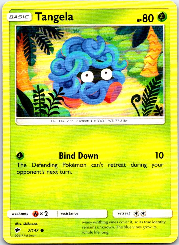 Tangela - 7/147 - - BURNING SHADOWS - Pokemon - Common | AB64-1