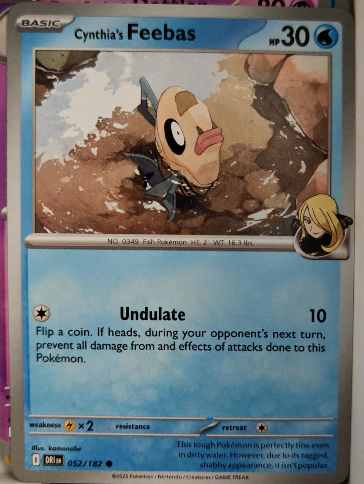 Cynthia's Feebas - 052/182 - - DESTINED RIVALS - Pokemon - Common | AA10-17