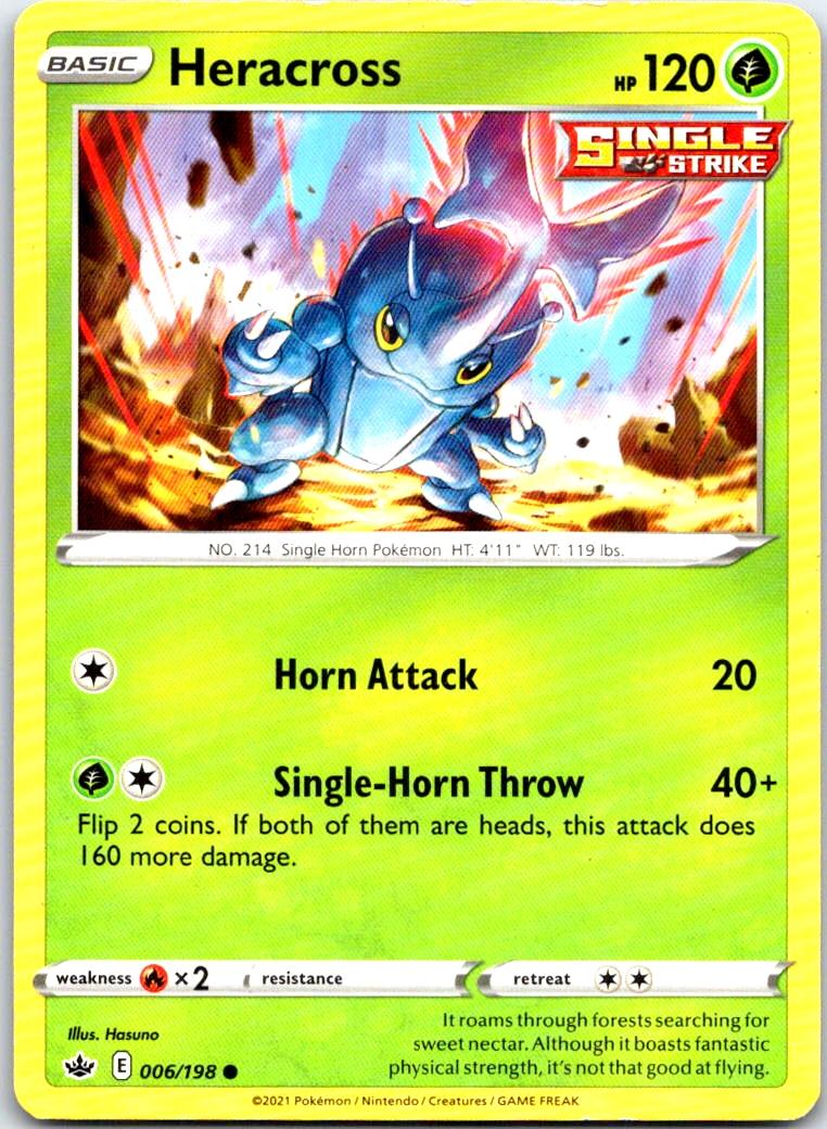 Heracross - 006/198 - - CHILLING REIGN - Pokemon - Common | AB28-9