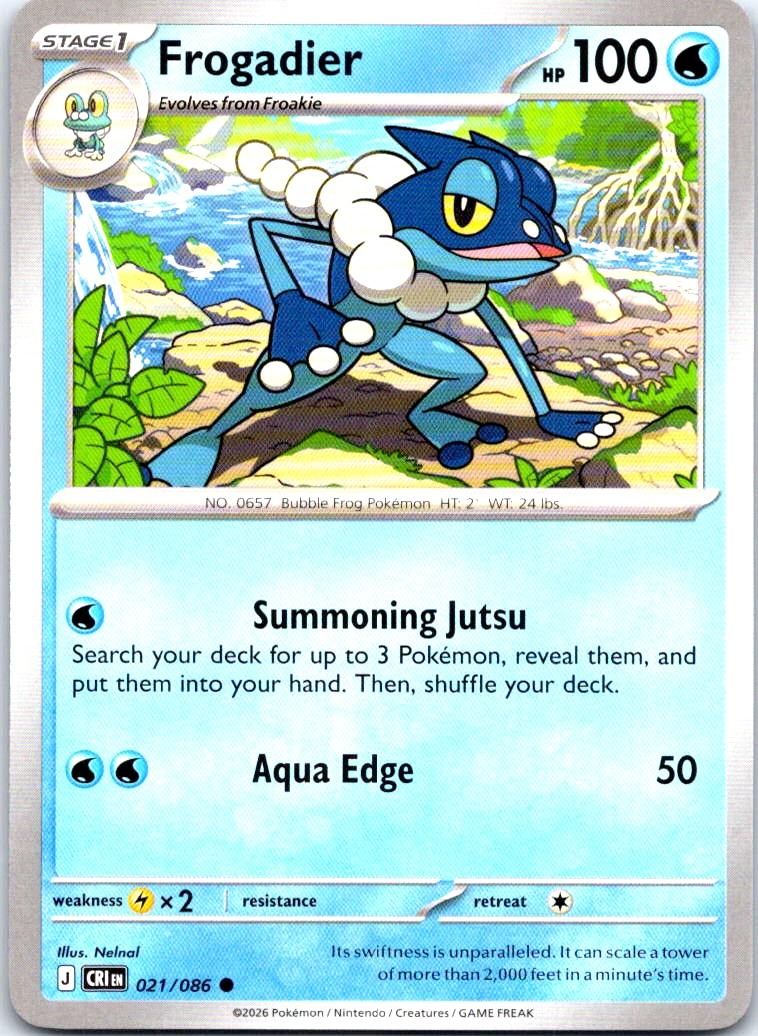 Frogadier - 021/086 - - CHAOS RISING - Pokemon - Common | AB18-30