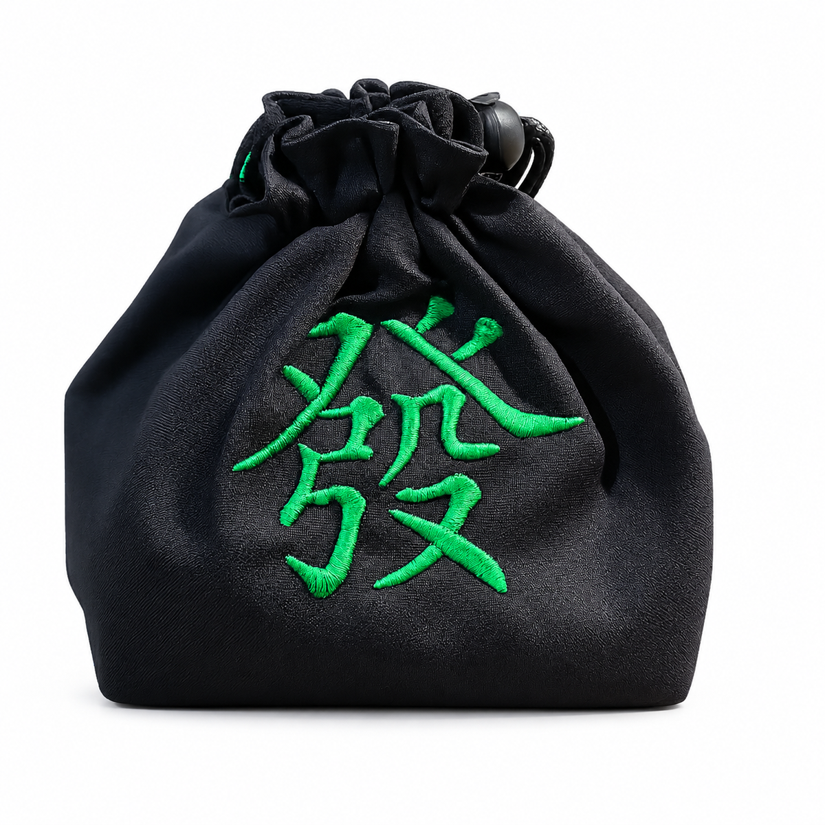 Embroidered Dice Bag- Green Dragon Character
