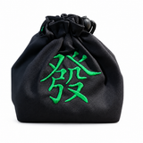 Embroidered Dice Bag- Green Dragon Character