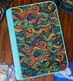 TCG Collectors - Colourful Waves 4 Pocket Premium Zip Trading Card Binder