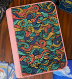 TCG Collectors - Colourful Waves 4 Pocket Premium Zip Trading Card Binder